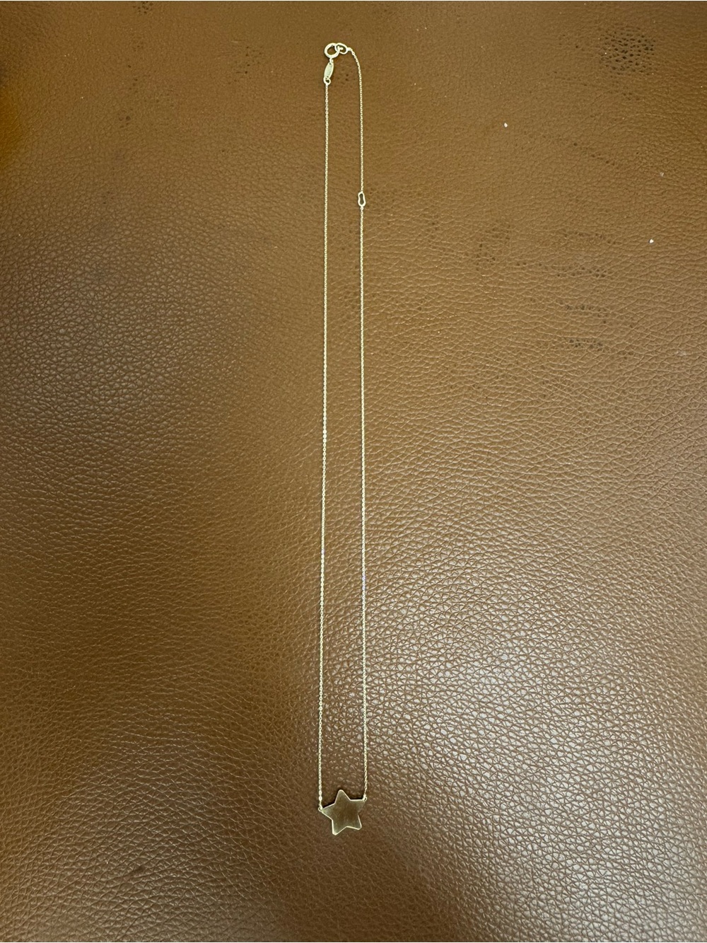 14k Yellow Gold Star Pendant Necklace - Women Jewelry - Picture 9 of 12